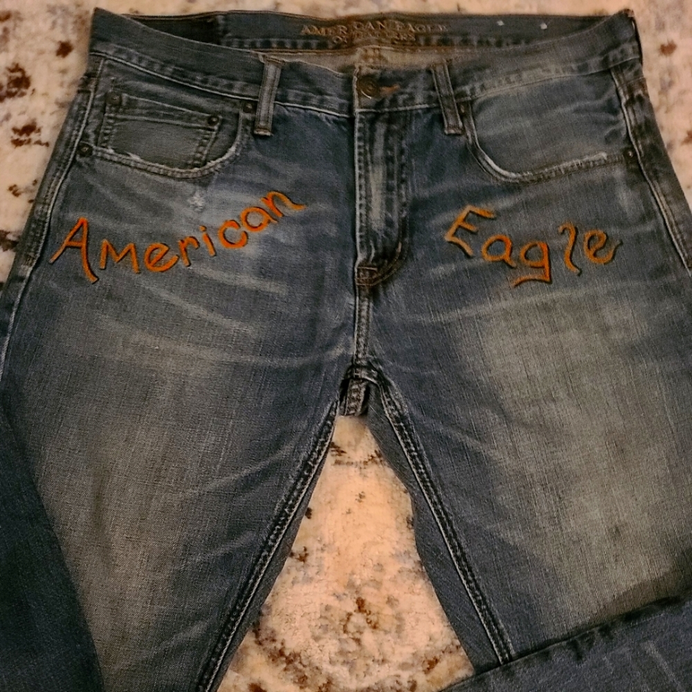 American Eagle 34x31 Slim Straight custom logo